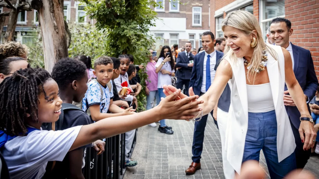 Máxima op bezoek bij KC de Vlinder